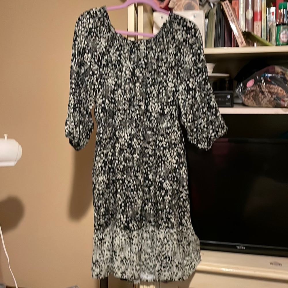 Knox Rose black and white floral dress